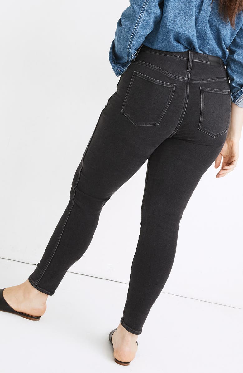 Madewell 10-Inch High Waist Ankle Skinny Jeans, Alternate, color, 