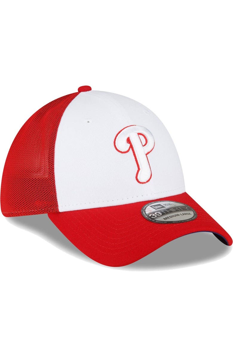 New Era Men's New Era Red/White Philadelphia Phillies 2023 On-Field Batting Practice 39THIRTY Flex Hat, Alternate, color,