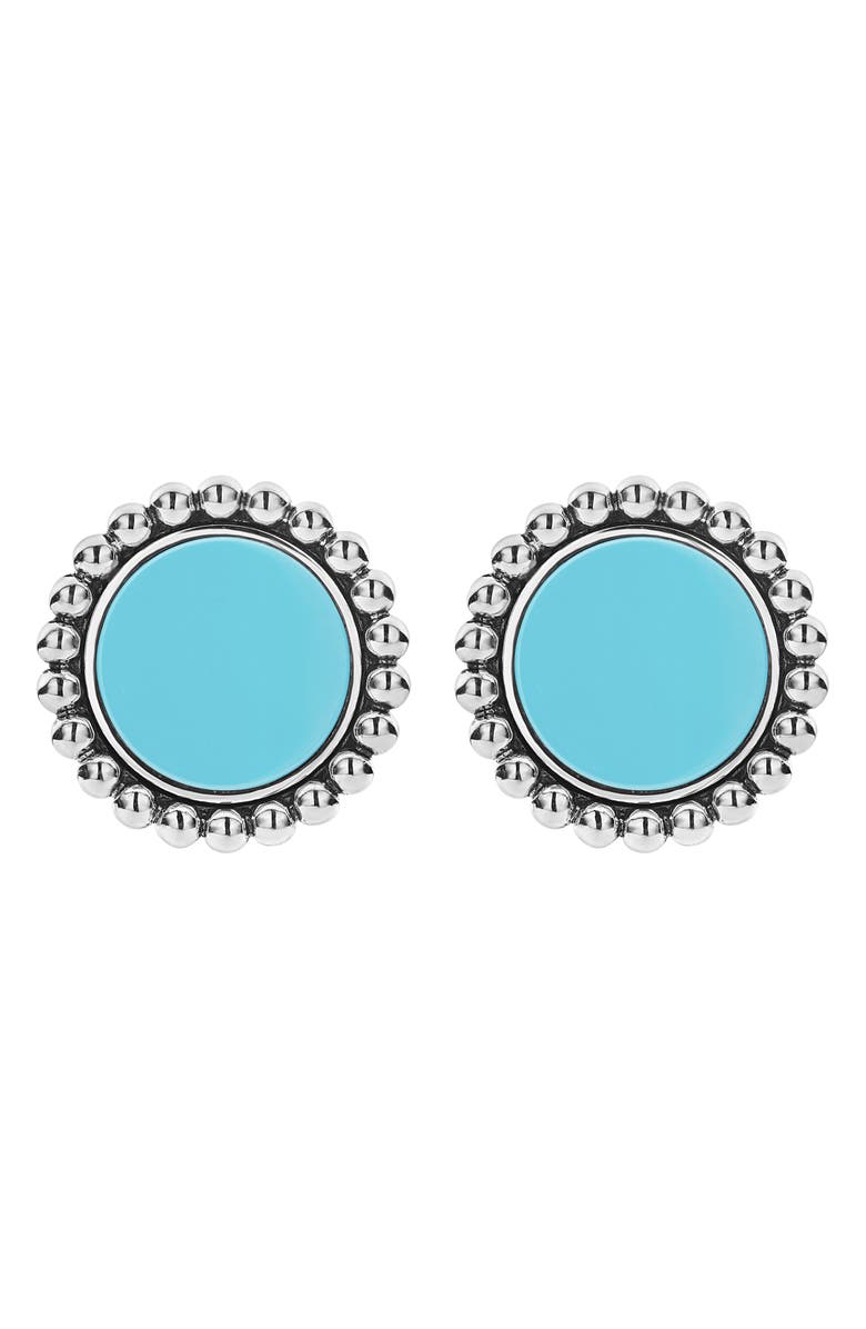 LAGOS Maya Ceramic Button Earrings, Main, color,