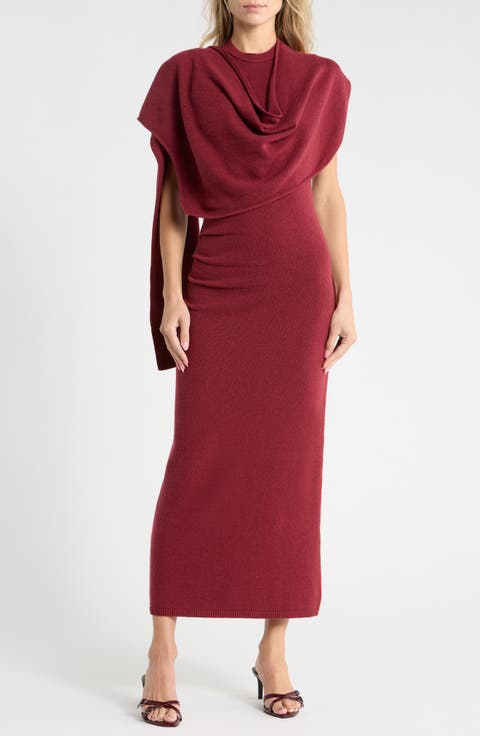 Hathaway Wool & Recycled Cashmere Maxi Sweater Dress