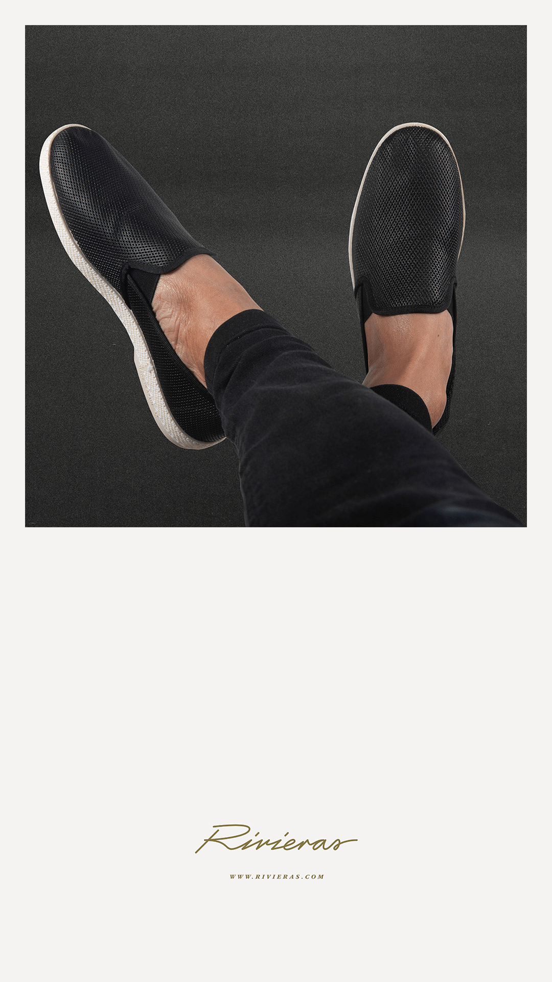 Rivieras Diamond Punched Leatherette Slip-On Loafer, Alternate, color, Black