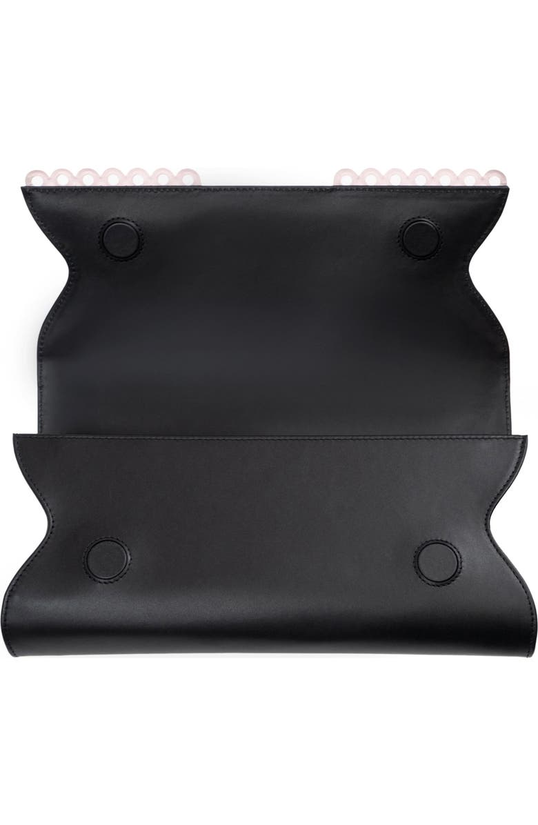 PERRIN PARIS Le Corset Perforé Clutch, Alternate, color, Puff Pink / Black