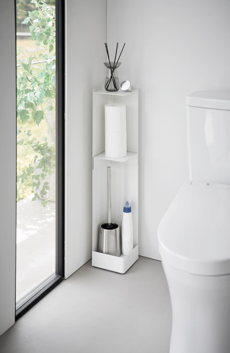 Yamazaki Rolling Bathroom Organizer, Alternate, color, White