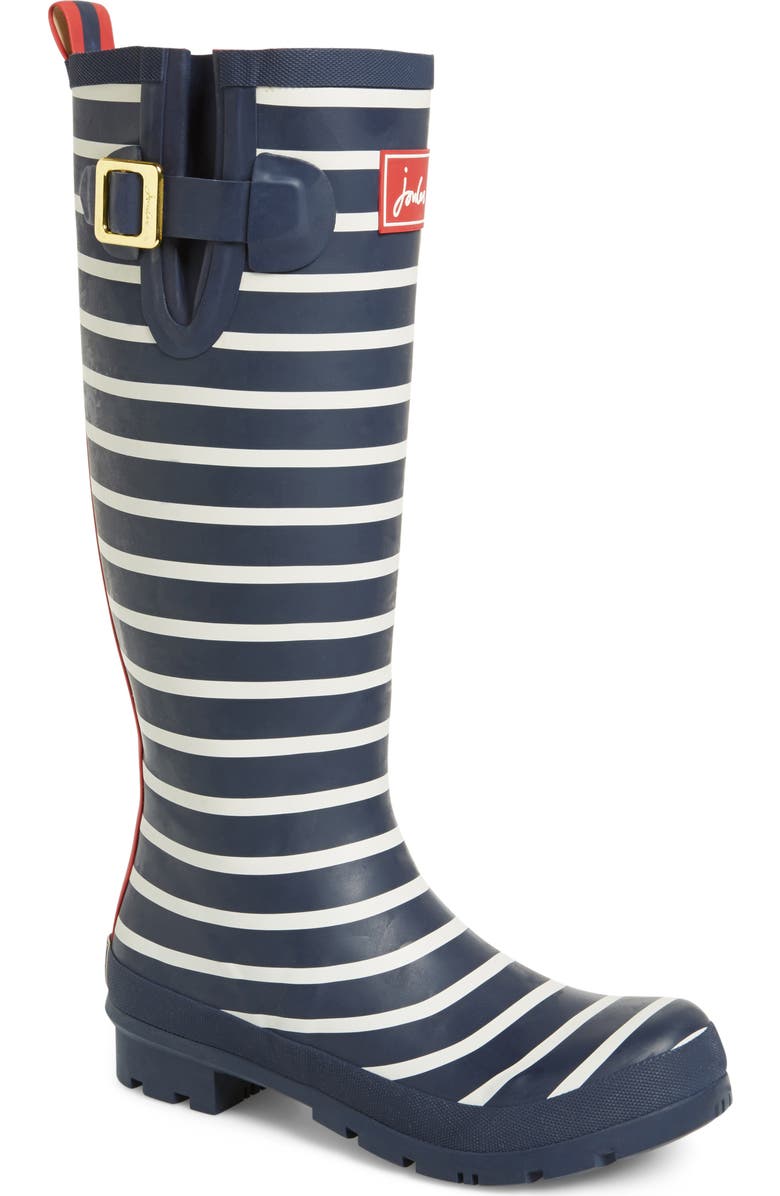 Joules 'Welly' Print Rain Boot, Alternate, color,