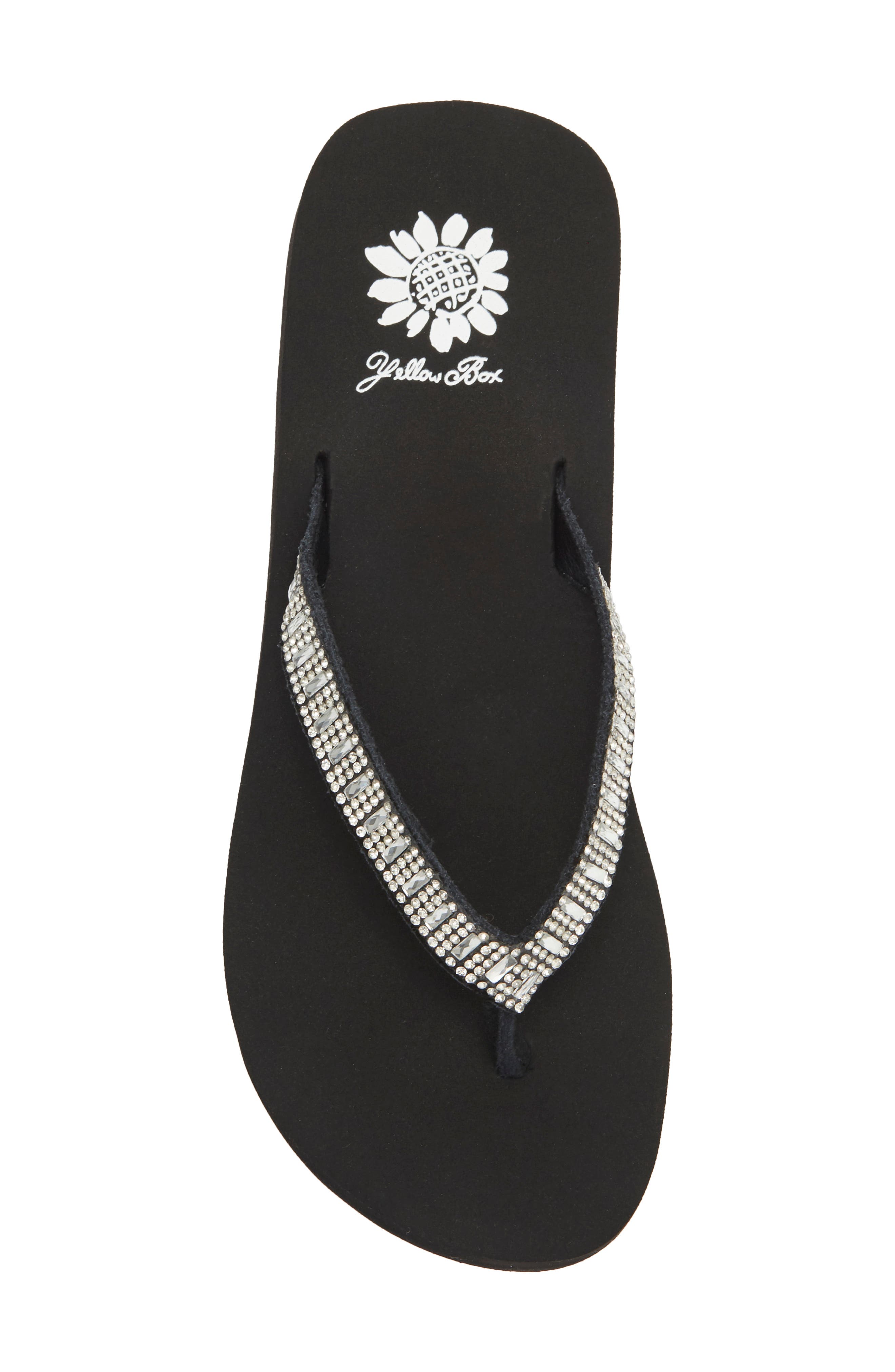 Zemily Embellished Flip Flop, Alternate, color, CLEAR