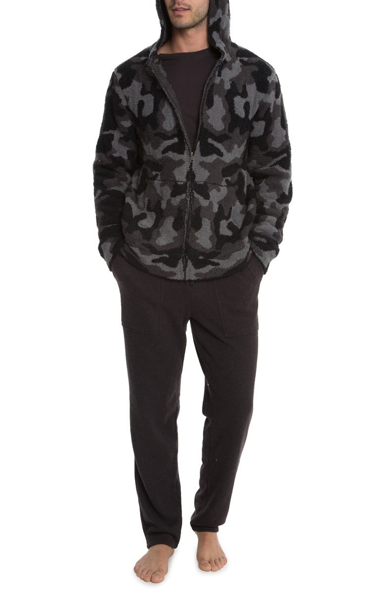 Barefoot Dreams<sup>®</sup> Barefoot Dreams Camo Zip Hoodie, Alternate, color, 