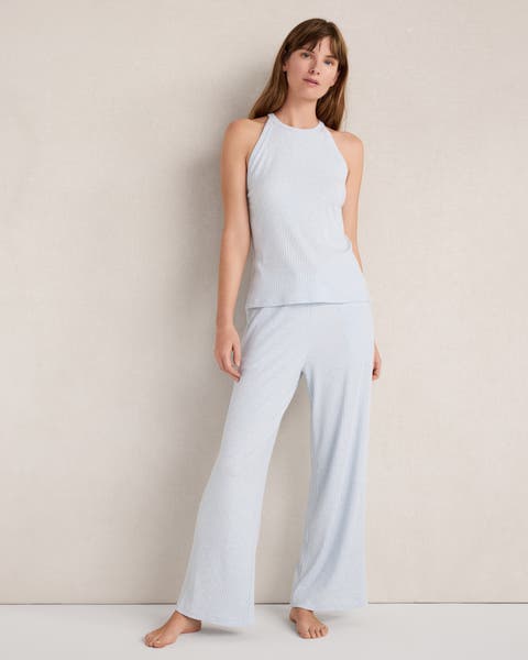 Resti Drapey Rib Knit Wide Leg Pants