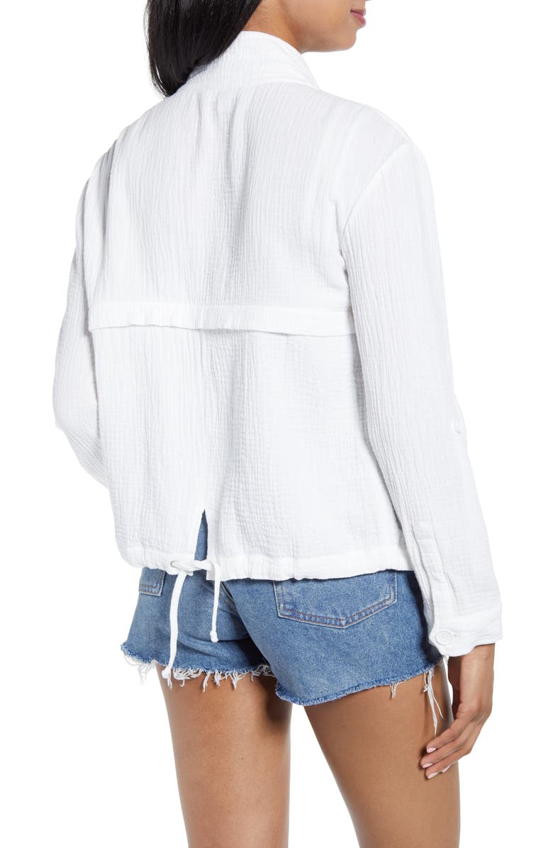 BB Dakota by Steve Madden BB Dakota Roll Sleeve Cotton Jacket, Alternate, color, 