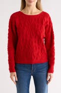 CYRUS Textured Boat Neck Sweater