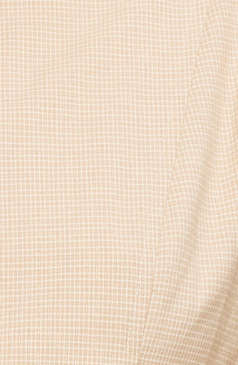 LIONESS Eclipse Check Plaid Jacket, Alternate, color, Beige Plaid