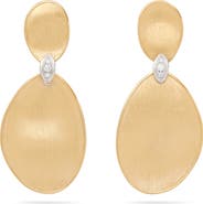 Marco Bicego Lunaria Diamond Drop Earrings