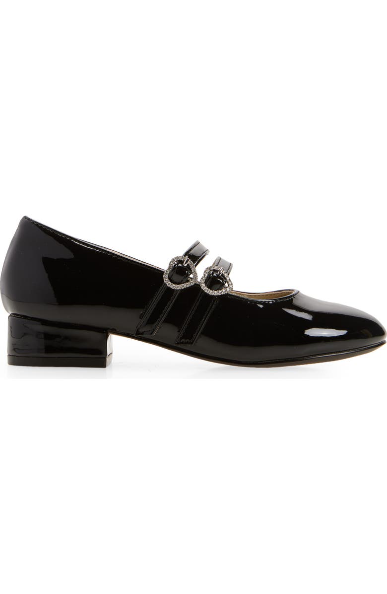 Nordstrom Kids' Rebecka Double Buckle Mary Jane Pump, Alternate, color, Black Patent