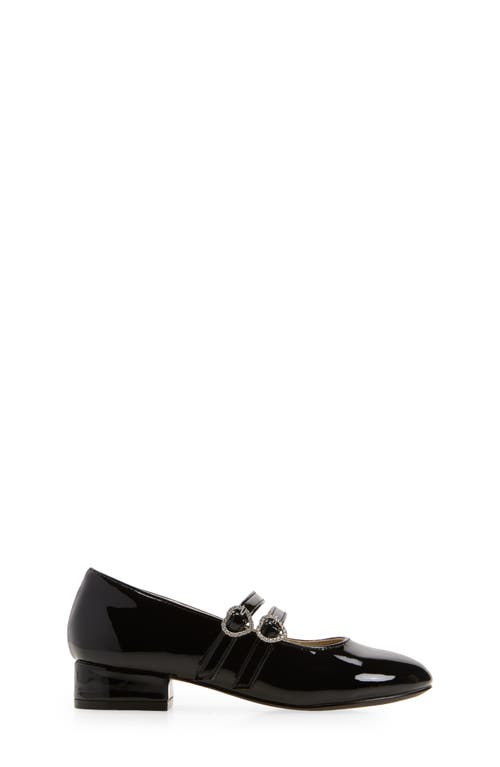 Nordstrom Kids' Rebecka Double Buckle Mary Jane Pump In Black