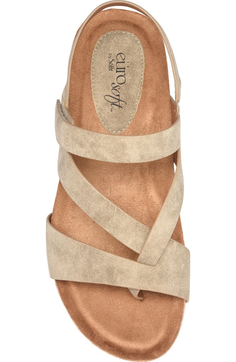 EUROSOFT Gannon Wedge Sandal, Alternate, color, Stone Taupe