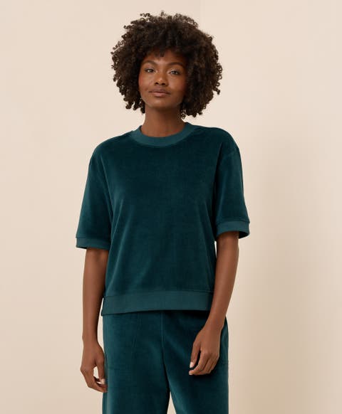 Organic Cotton Pure Velour Sweatshirt Tee
