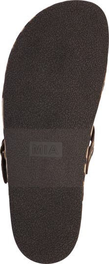 Animal Print Buckle Mule
