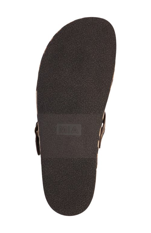 Mia Animal Print Buckle Mule In Animal Print