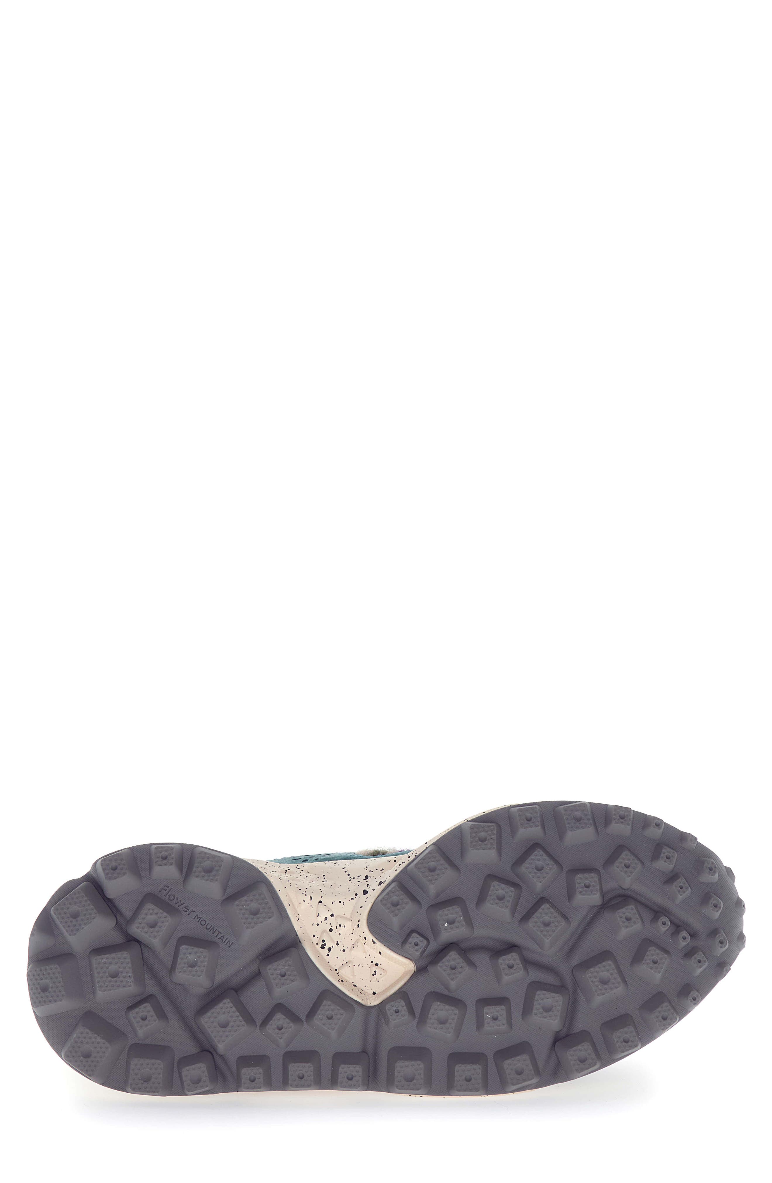 Flower MOUNTAIN Kotetsu Teddy Fleece Sneaker, Alternate, color, Grey Dark Green