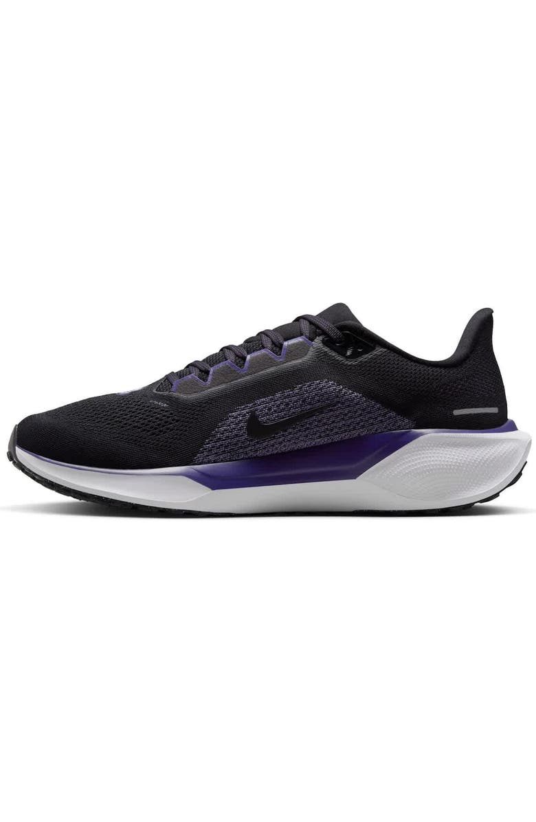 Nike Unisex Nike Black TCU Horned Frogs Zoom Pegasus 41 Running Shoes, Alternate, color, Black