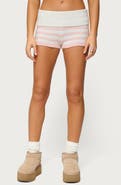 EDIKTED Saphi Stripe Knit Shorts
