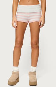 EDIKTED Saphi Stripe Knit Shorts