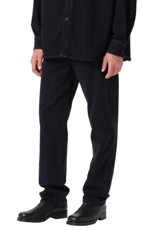 Agolde Waldon Relaxed Fit Straight Leg Jeans In Kember Black In Kember