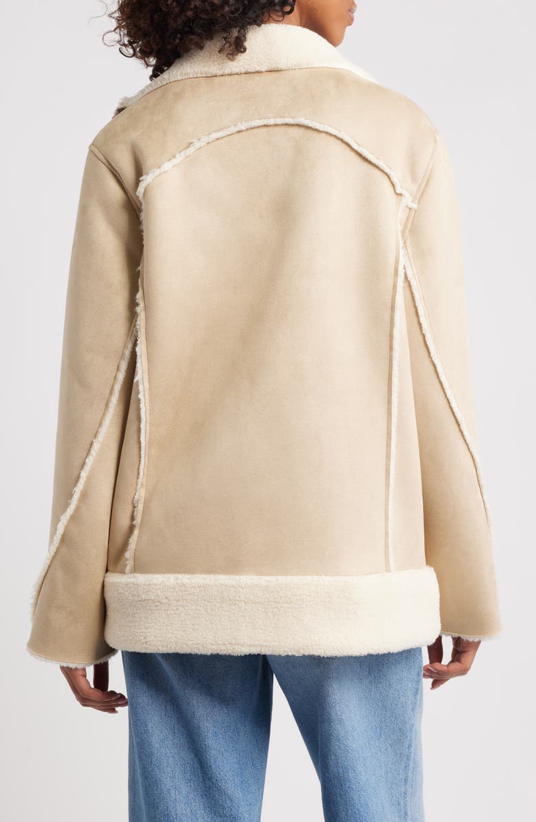 UGG<sup>®</sup> Avelie Luxefluff Faux Shearling Jacket, Alternate, color, Sand
