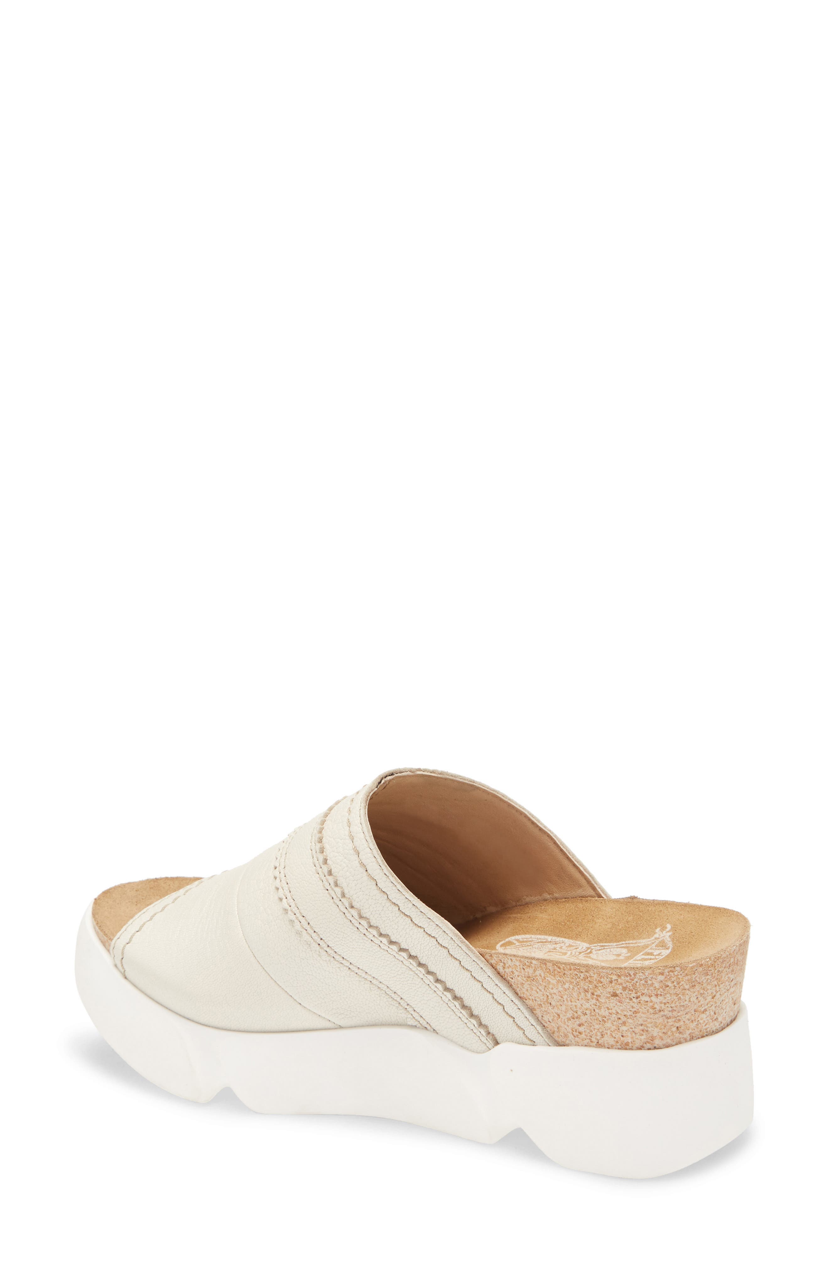 Suze Slide Sandal, Alternate, color, OFF WHITE MOUSSE LEATHER