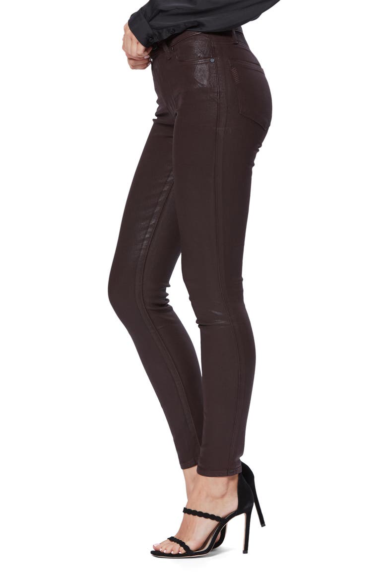Transcend - Hoxton Coated High Waist Skinny Jeans (Nordstrom Exclusive), Alternate, color, CHRYCFELXC