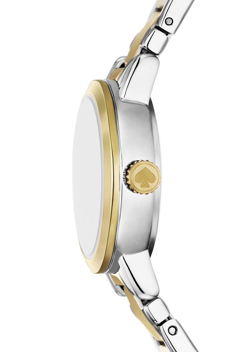 gramercy two-tone bracelet watch, 25mm, Alternate, color, TWO TONE
