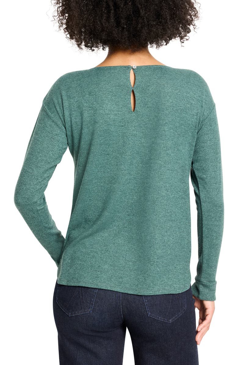 NZT by NIC+ZOE Everyday Easy Cozy Knit Top, Alternate, color, Dark Pine