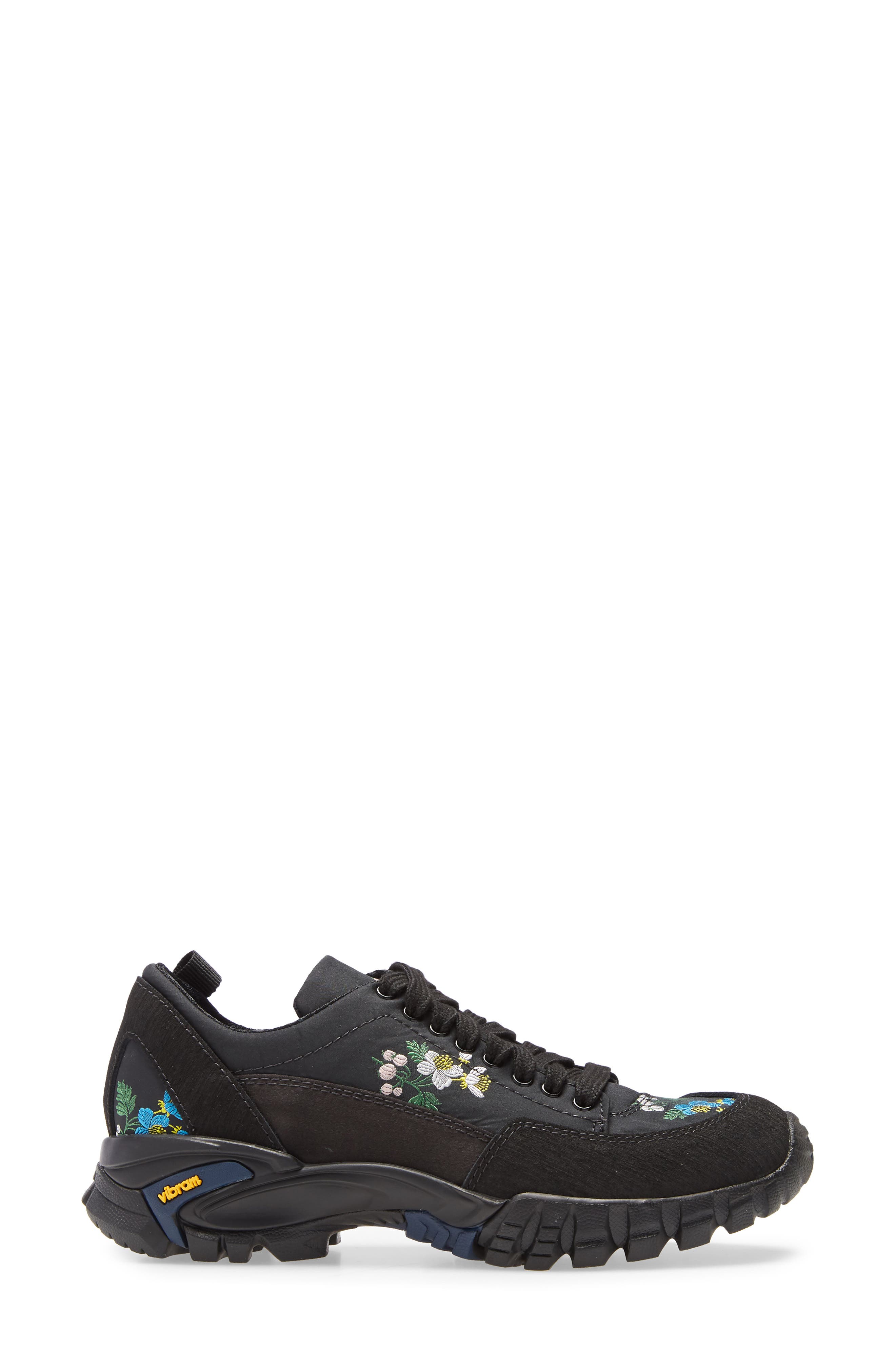Cecilie Bahnsen Max Floral Embroidered Hiking Sneaker, Alternate, color, 