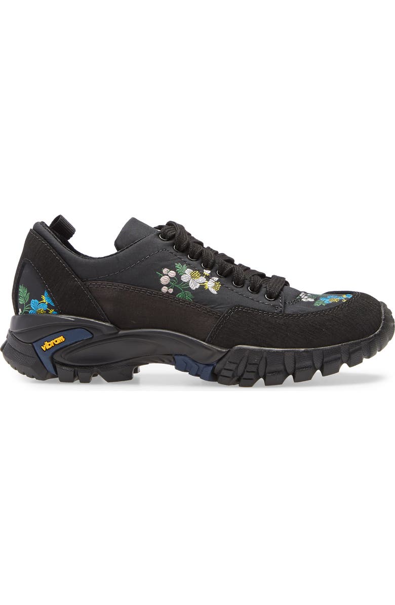 Cecilie Bahnsen Max Floral Embroidered Hiking Sneaker, Alternate, color,