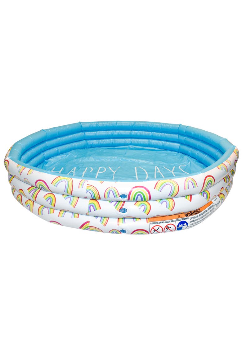 Happy Days Aqua Rainbow 46" Mini Pool, Coconut Float, Ages 5+, Main, color, Multicolored