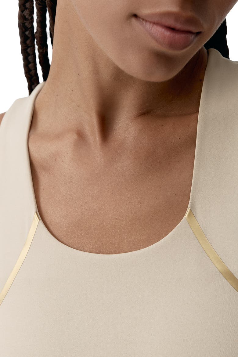 Gold Medium Support Performance Sport Top, Alternate, color, Stick