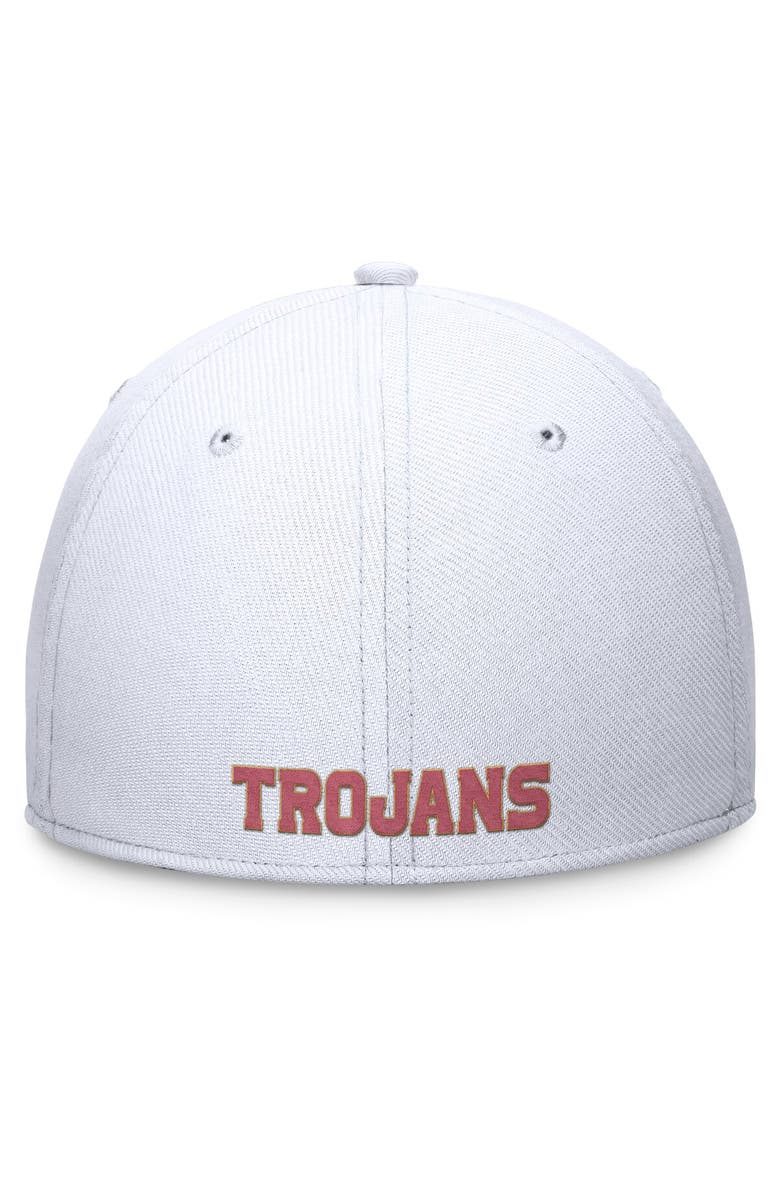 Nike Men's Nike White USC Trojans 2024 On-Field Swoosh Flex Hat, Alternate, color,