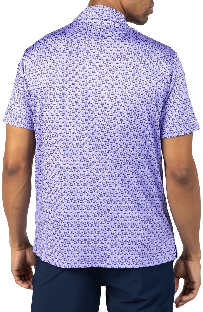 TailorByrd Carts & Byrd Print Performance Polo, Alternate, color, Lilac