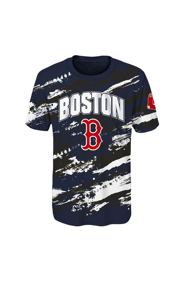 Outerstuff Youth Navy Boston Red Sox Stealing Home T-Shirt, Alternate, color,