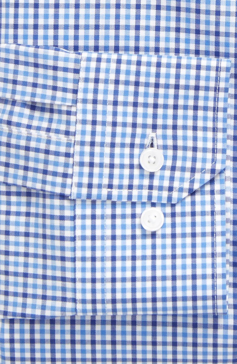Calibrate Trim Fit Non-Iron Check Dress Shirt, Alternate, color,