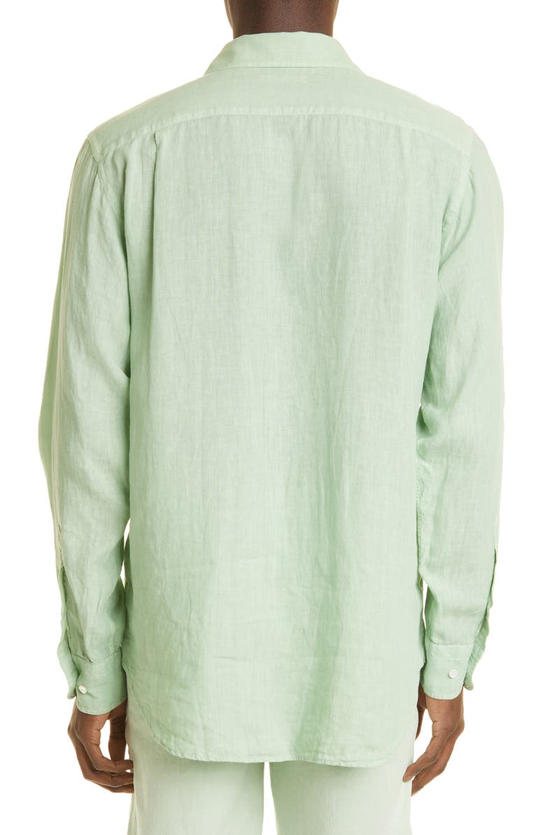 Loro Piana Andre Arizona Linen Button-Up Shirt, Alternate, color,