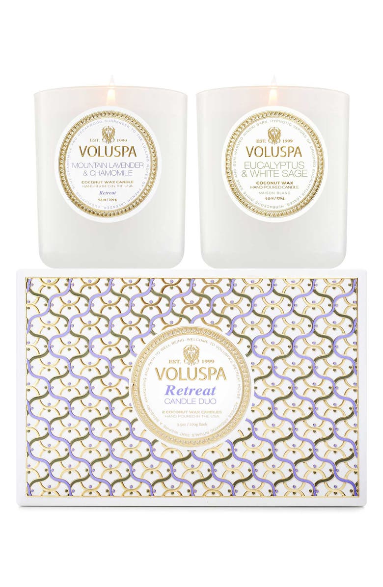 Voluspa Maison Retreat Candle Duo Gift Set, Main, color, Multi