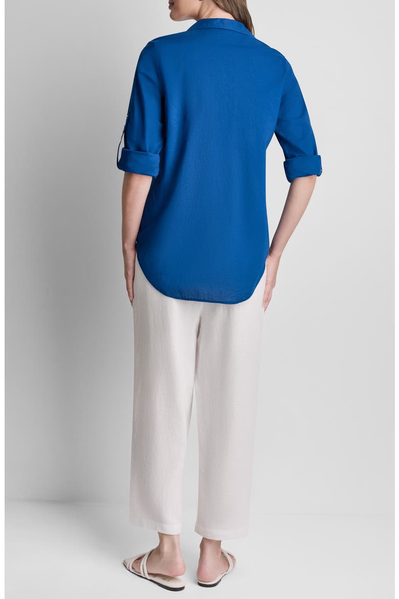Short Sleeve Roll Tab Shirt, Alternate, color, COBALT
