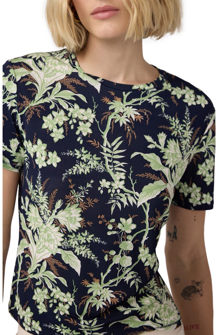 Botanical Short Sleeve Top, Alternate, color, AVALON MARITIME