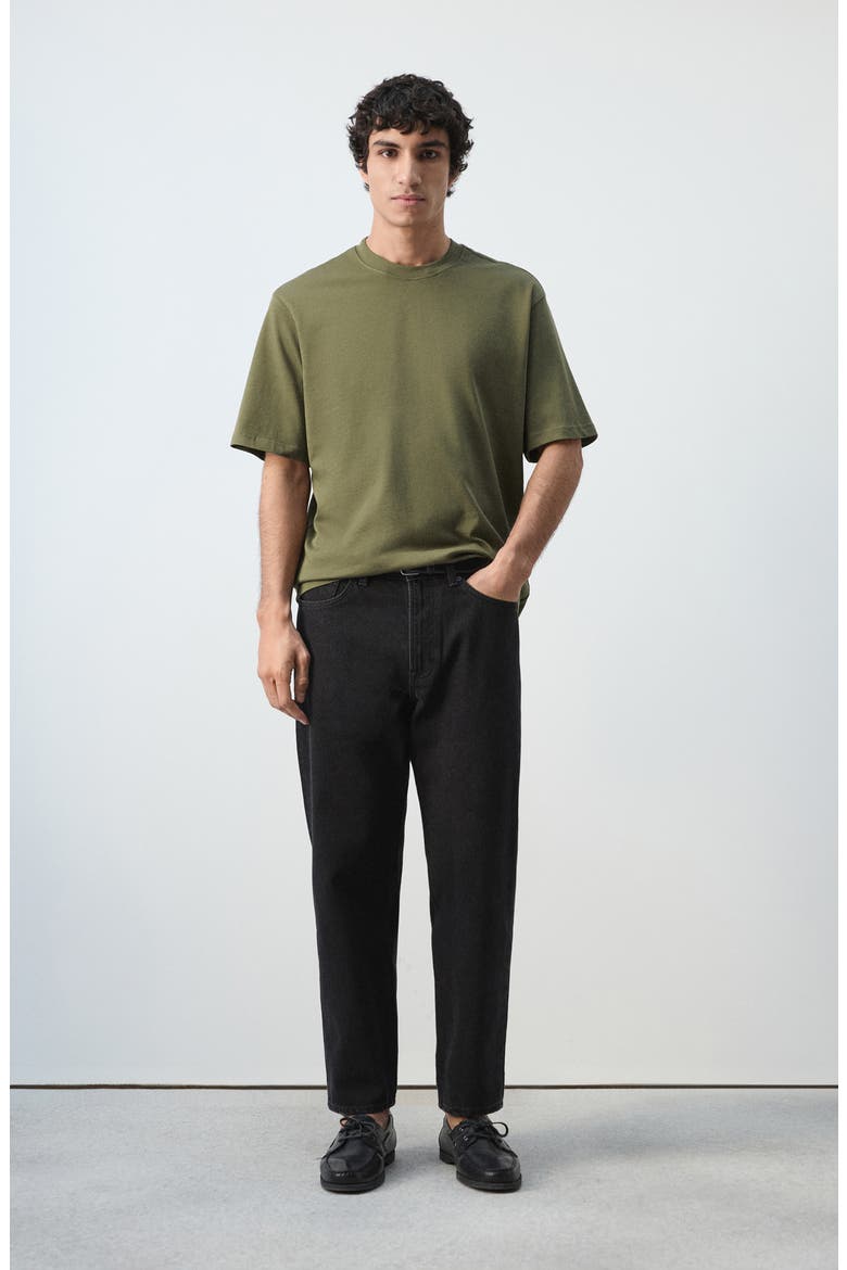Relaxed Fit Heavyweight Cotton T-Shirt, Alternate, color, OLIVE GREEN