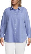 Lands' End Oversized Seersucker Shirt