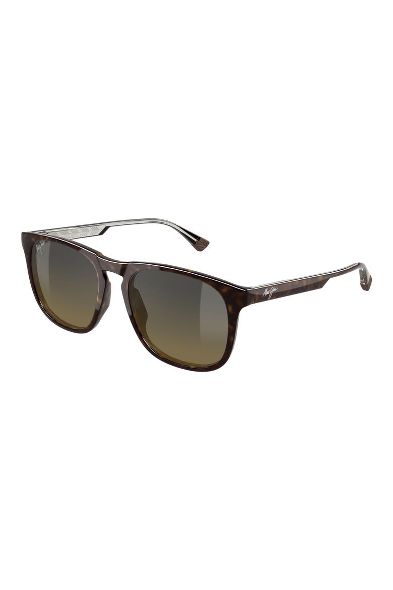 Kupaa 55mm Polarized Keyhole Sunglasses, Alternate, color, BROWN
