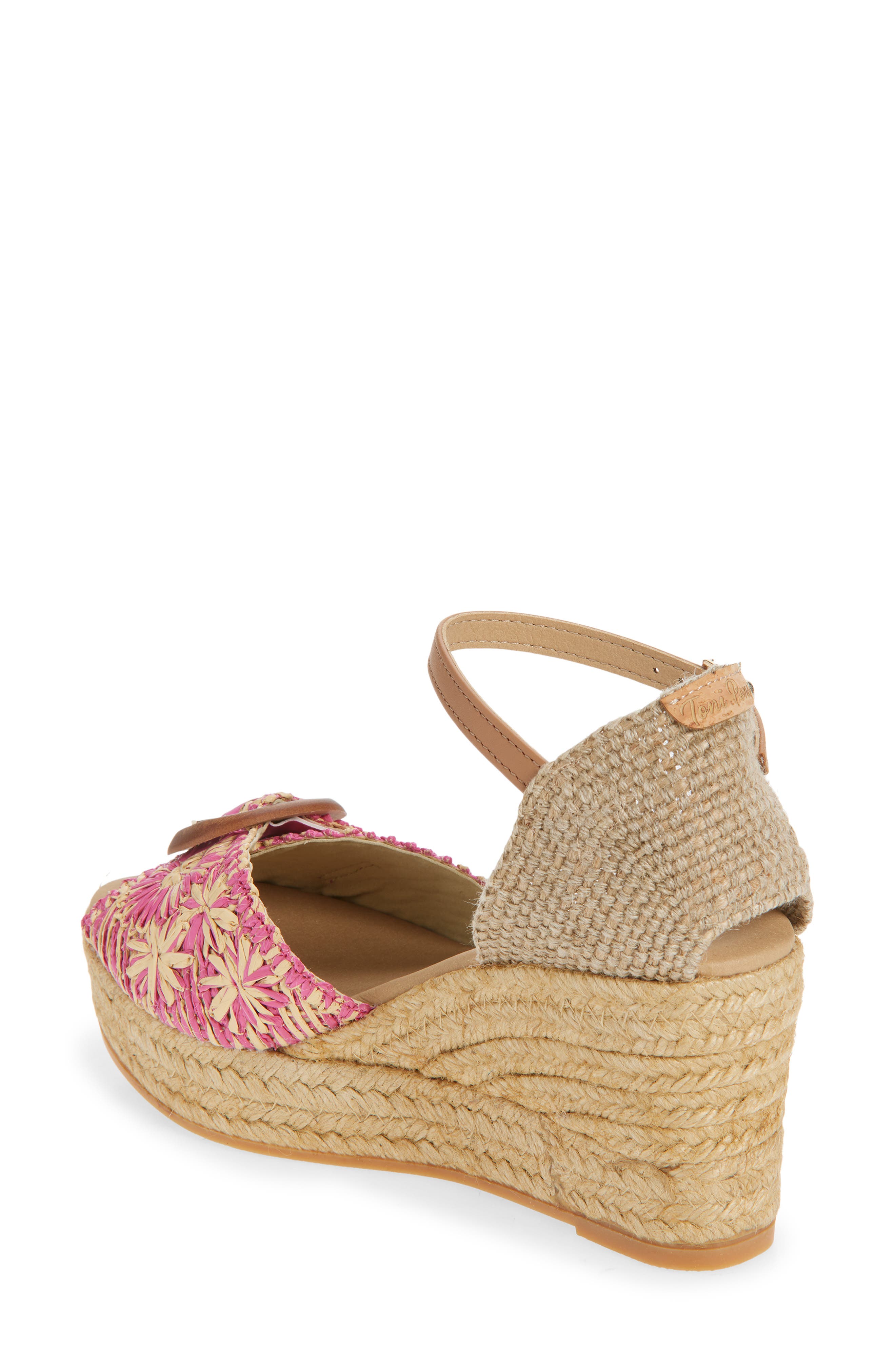 Toni Pons Lia Espadrille Ankle Strap Sandal, Alternate, color, Rosa