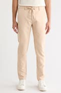 T.R. PREMIUM Slim Fit Solid Linen Blend Trousers