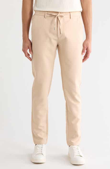 T.R. PREMIUM Slim Fit Solid Linen Blend Trousers