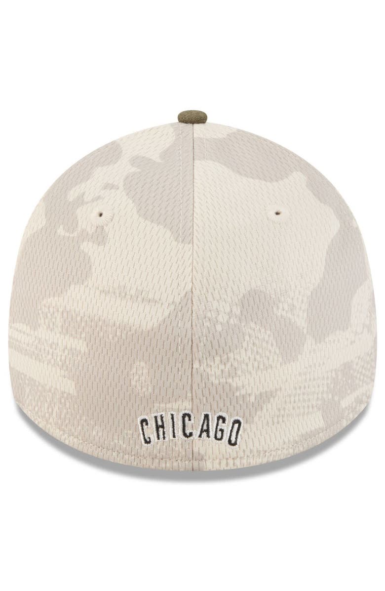 New Era Men's New Era Light Beige/Olive Chicago Cubs 2025 Armed Forces Day 39THIRTY Flex Hat, Alternate, color, Light Beige
